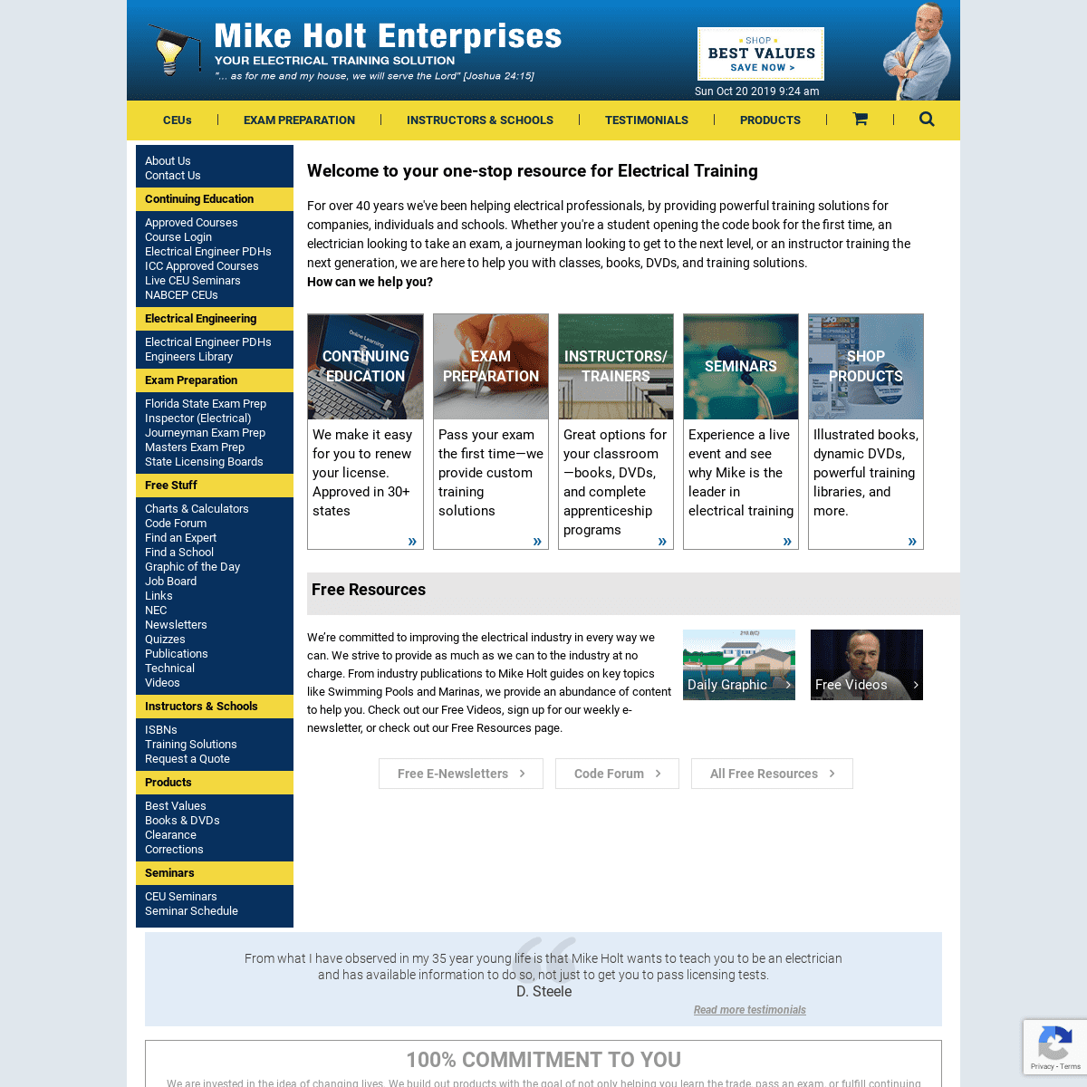 A complete backup of mikeholt.com