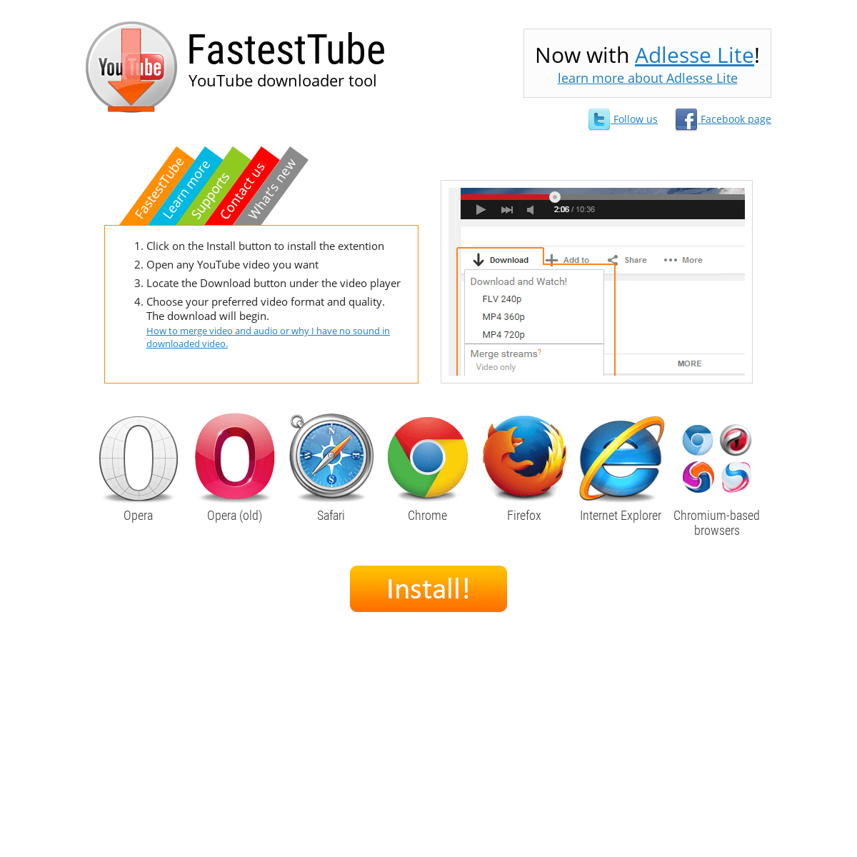 YouTube downloader tool - Fastesttube!