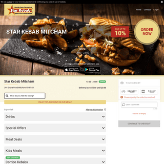 Star Kebab Mitcham | Takeaway Menu Online