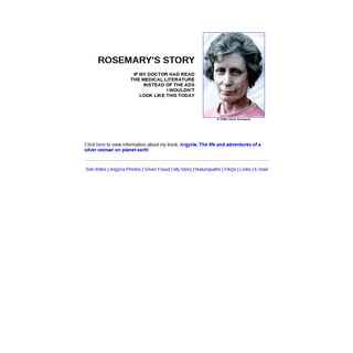 Rosemary Jacob's argyria introduction page