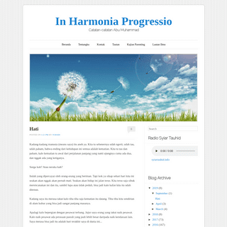 In Harmonia Progressio