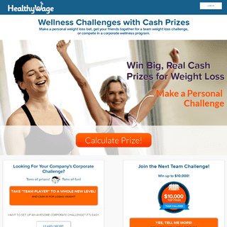 Wellness Challenges with Cash Prizes | HealthyWage