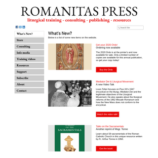A complete backup of romanitaspress.com