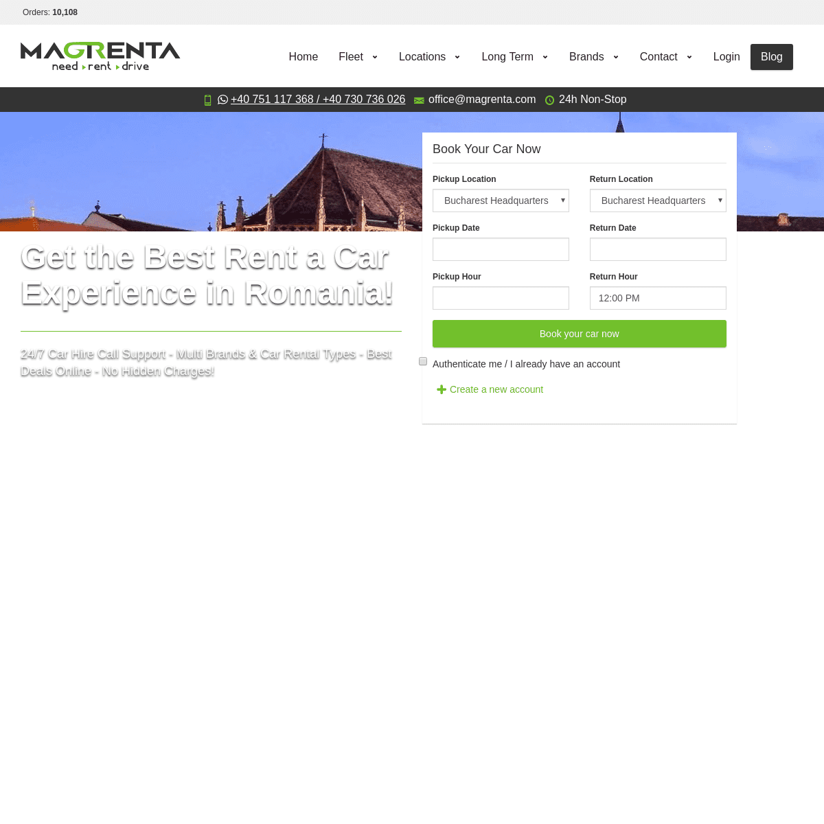 Rent a car in Romania. Cheap Car Rental Deals - Magrenta