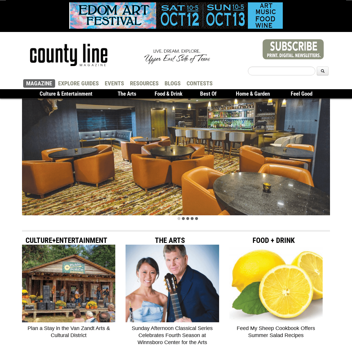 County Line Magazine: Arts, Music, Food, Events and more for the Upper East Side of Texas!