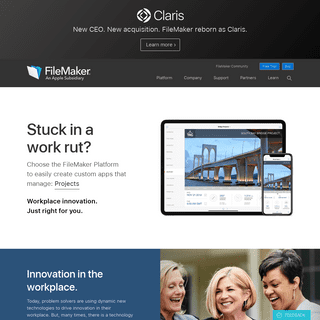 Innovation in the workplace — FileMaker, An Apple Subsidiary