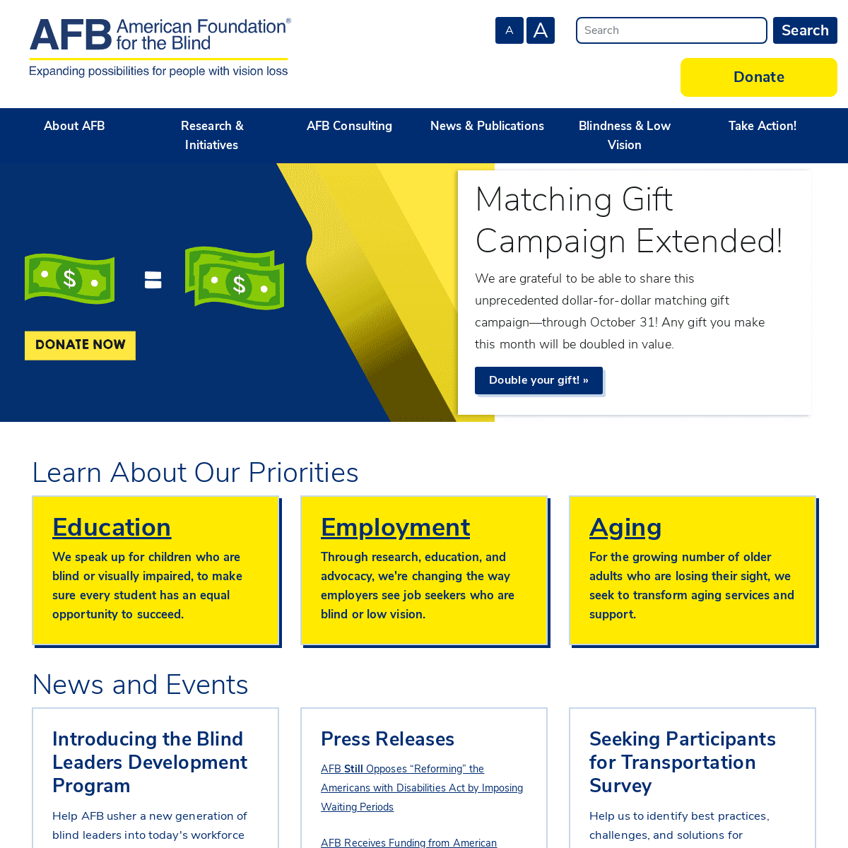 A complete backup of afb.org