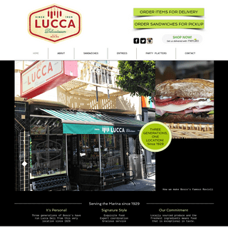 Lucca Deli | San Francisco Sandwiches | Famous Ravioli | in the Marina