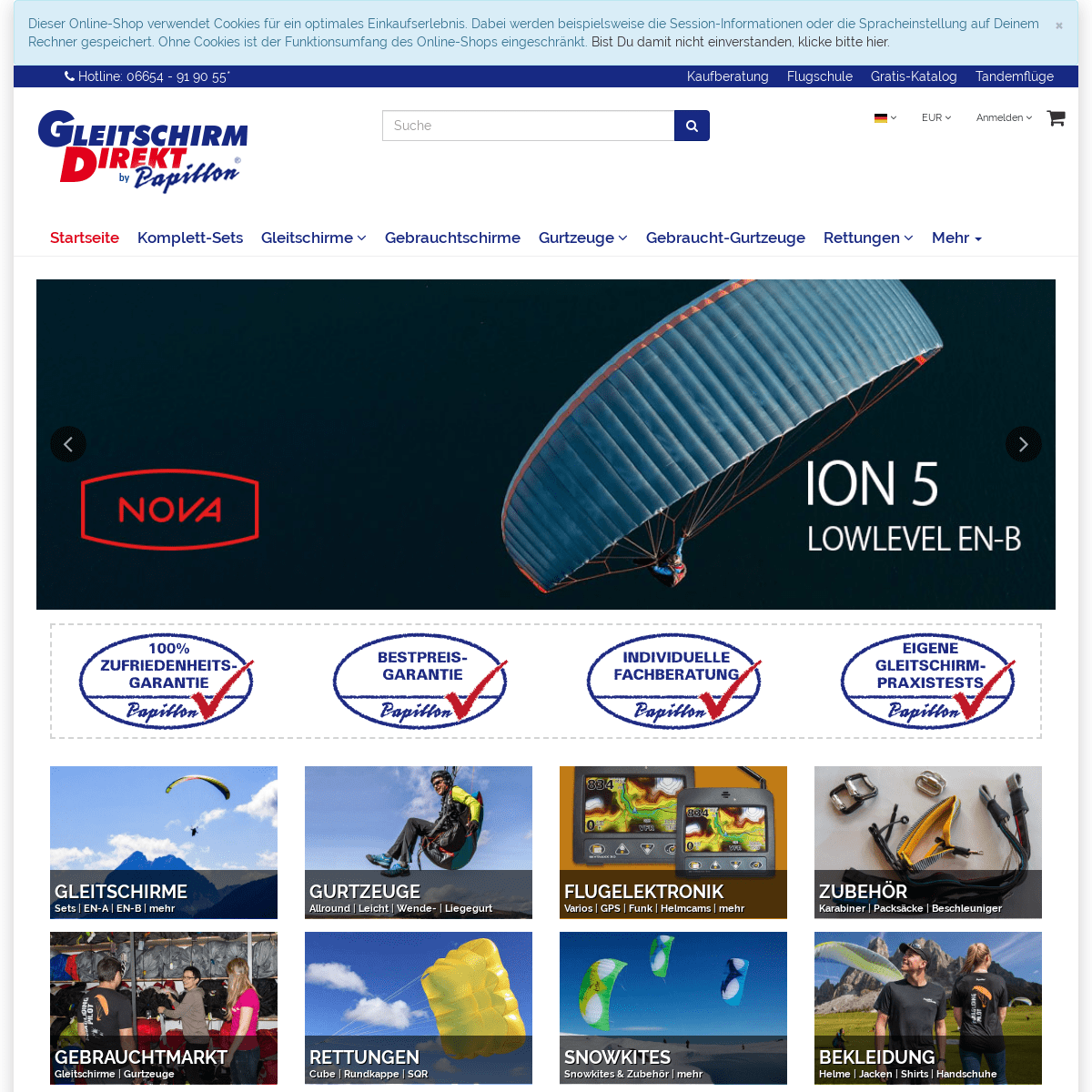 Gleitschirm Direkt Shop | Paragliding Shop Gleitschirm Direkt