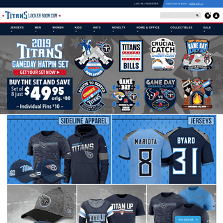  Tennessee Titans Merchandise at TitansLockerRoom.com | Titans Locker Room