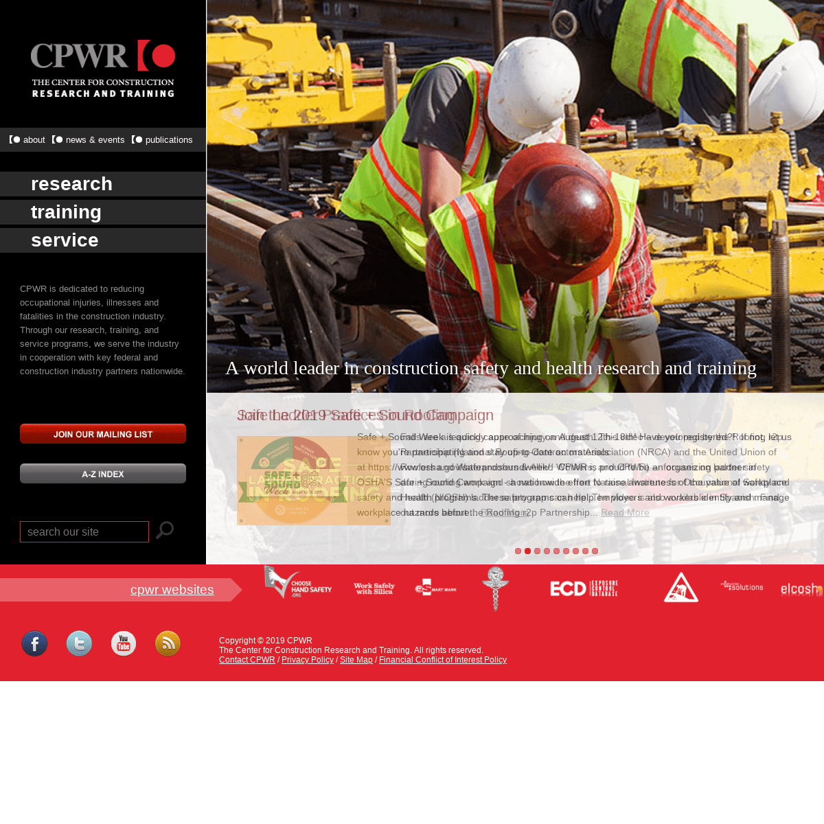 CPWR | A world leader in construction safety and health research and training