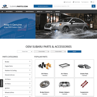 Subaruparts.com - Subaru Parts & Accessories - Subaru Parts Store