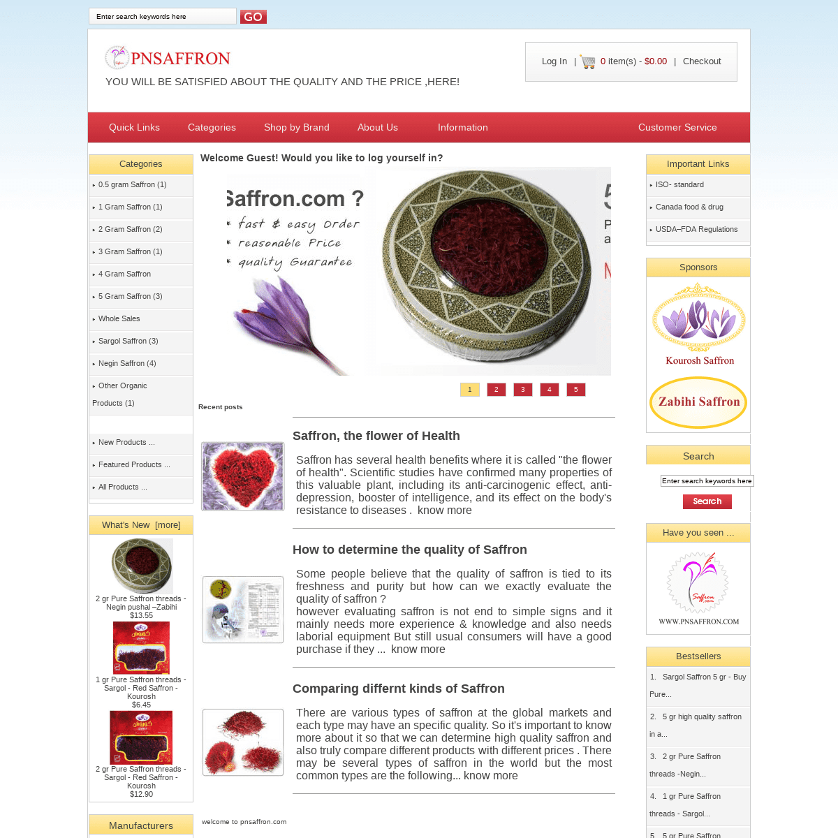 Buy Saffron, at Pn Saffron.com , red saffron, pure saffron threads, Sargol saffron