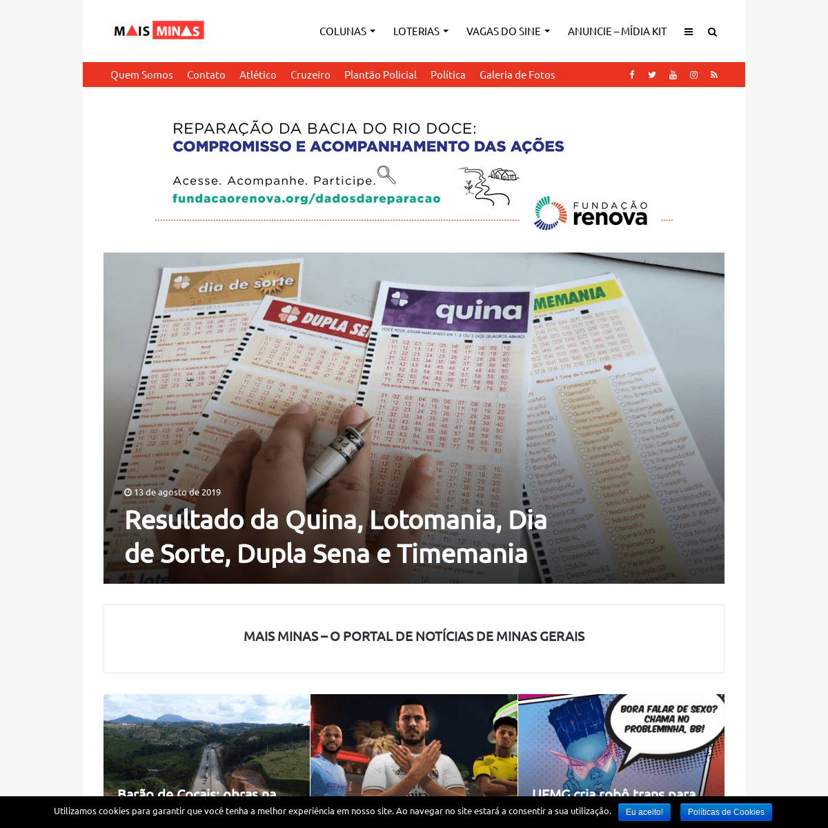 Mais Minas - Portal de Notícias de Minas Gerais e do Brasil
