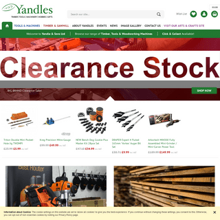 Yandles Woodworking Tools Machinery Timber Shop - Yandle & Sons Ltd
