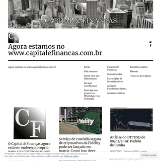 Agora estamos no www.capitalefinancas.com.br – Agora estamos no www.capitalefinancas.com.br