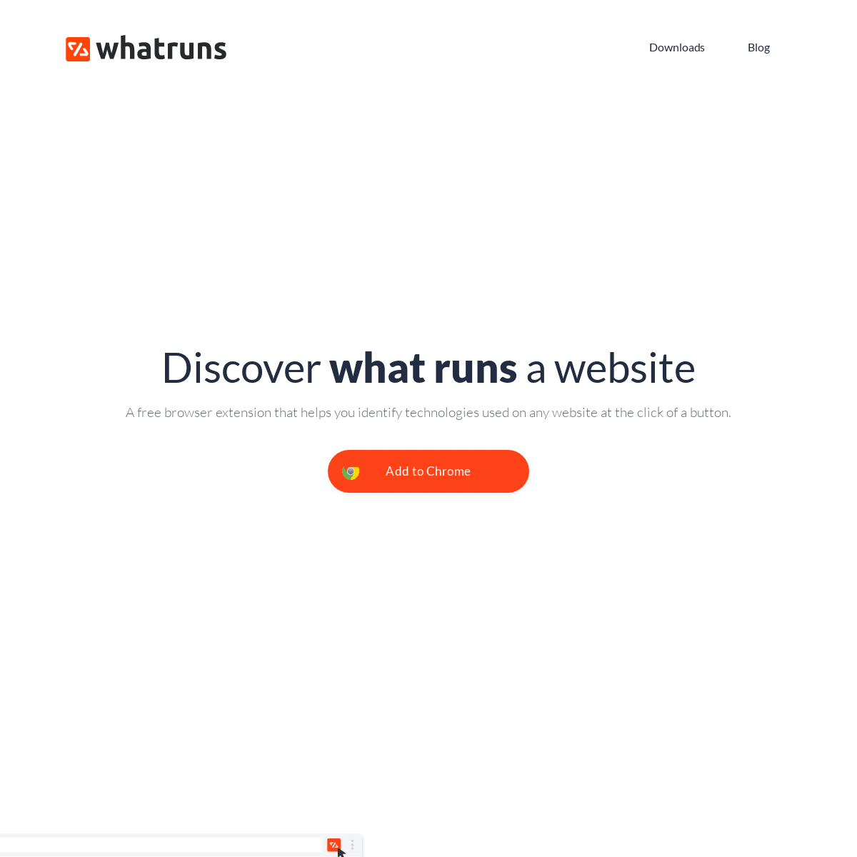 WhatRuns — Discover What Runs a Website