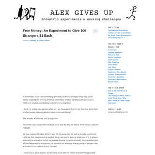 Alex Gives Up | Amusing Experiments