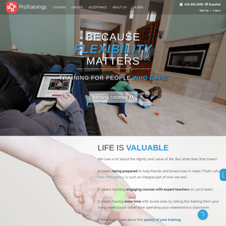 Online CPR, First Aid Training | Because Life Matters | ProTrainings