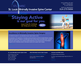Minimally Invasive Spine Surgeon - St. Louis, MO