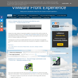 VMware Front Experience