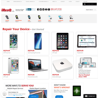 iResQ iPhone Screen Repair | iPod Repair | iPad Repair | MacBook Pro