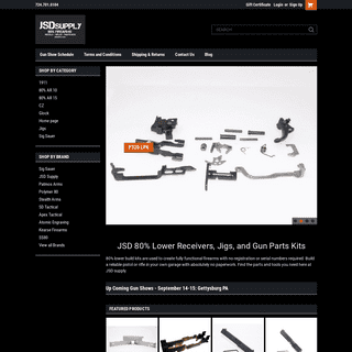 80% Lower Receivers, Jigs, & Gun Parts Kits | Order with JSD Supply