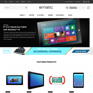 Ematic Online Store | Your Best Online Shopping Experience for Quality, Affordable Tablets And Electronic Devices