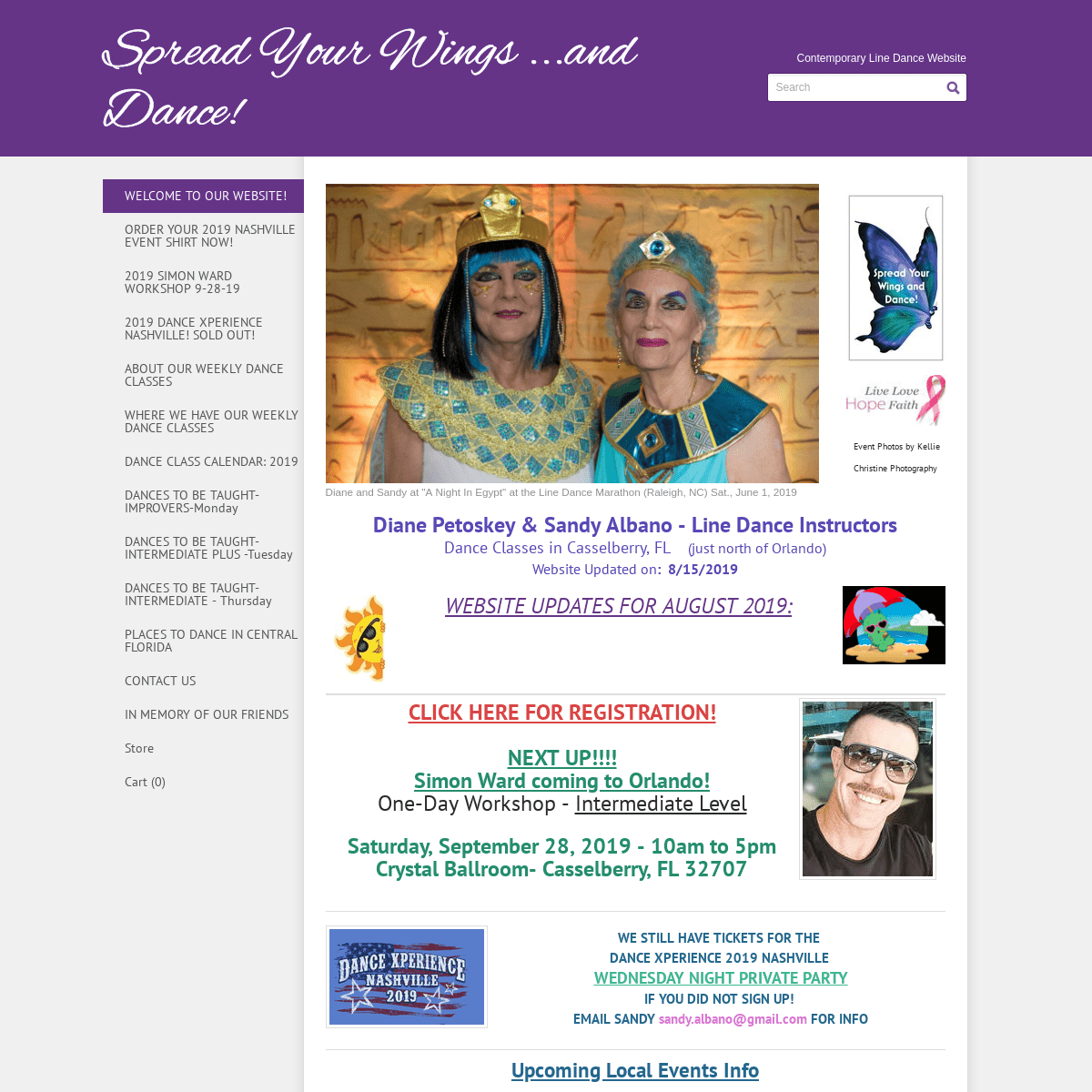 Spread Your Wings ...and Dance! - WELCOME TO OUR WEBSITE!