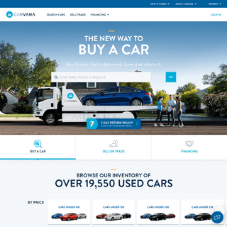 Carvana | Buy & Finance Used Cars Online | Skip The Dealership