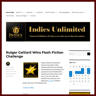 Indies Unlimited, a site for writing,  publishing, and marketing books.