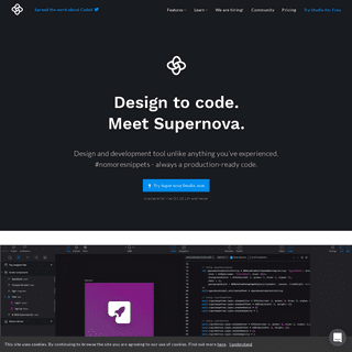 Supernova Studio | The World's First Design to Code Platform