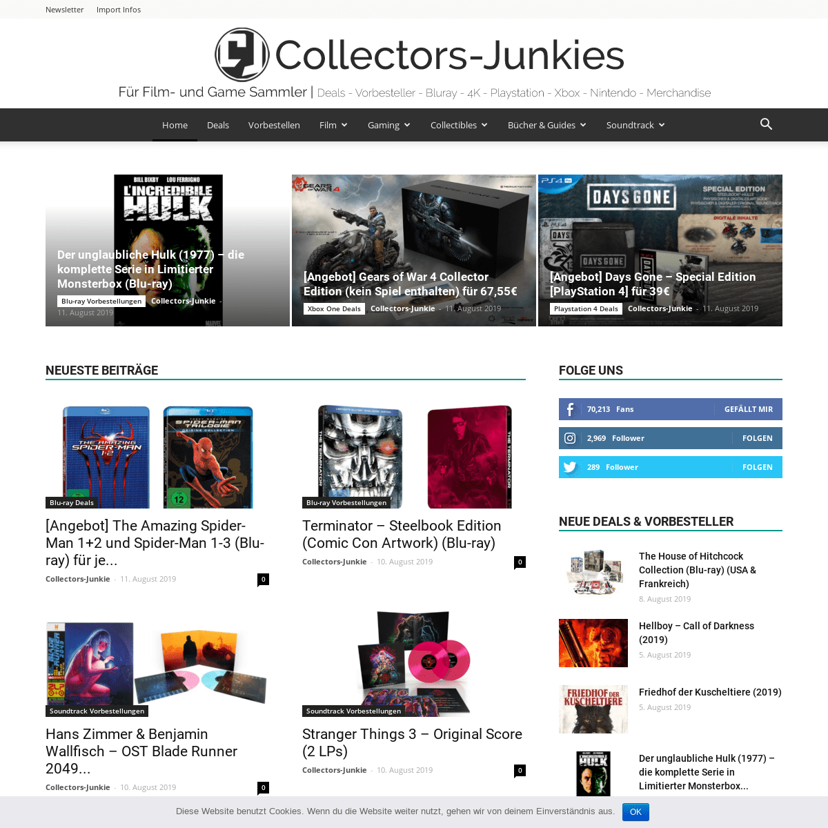 Collectors-Junkies >> Film > Game > Collectibles > Limited Stuff