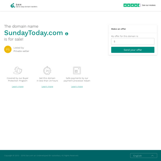 The domain name SundayToday.com is for sale - DAN.COM