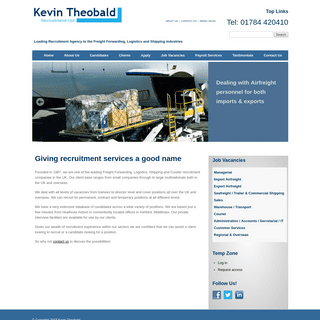 Kevin Theobald | Leading Recruitment Agency to the Freight Forwarding, Logistics and Shipping industries