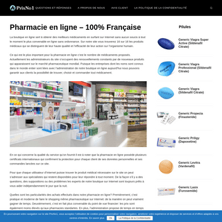 Pharmacie en ligne - 100- FranÃ§aise - PrixNo1