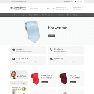 Krawatte, Fliege & Einstecktuch kaufen | Krawatten com