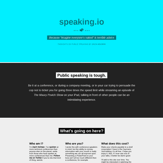 A complete backup of speaking.io