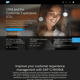 CRM and Customer Experience (CX) Systems for Your Enterprise | SAP