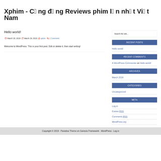 Xphim – Cộng đồng Reviews phim lớn nhất Việt Nam – Just another WordPress site