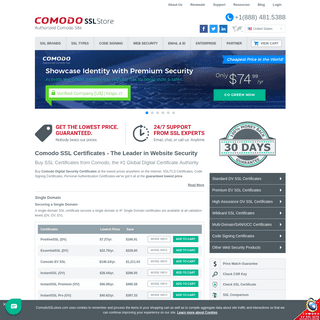 Comodo SSL Certificate: Buy DV, EV & Wildcard SSL at low price