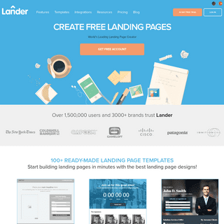 Landing Page: Use Top Landing Page Designs, Templates | Lander