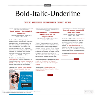 Bold-Italic-Underline | Revealing technology, software, tools, tips and tricks etc. in its own pace