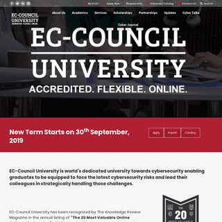 Accredited Online Cyber Security Degrees | EC-Council University