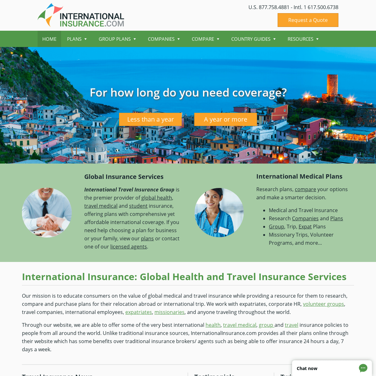 International Travel Insurance Group - Global Health and Medical Plans!