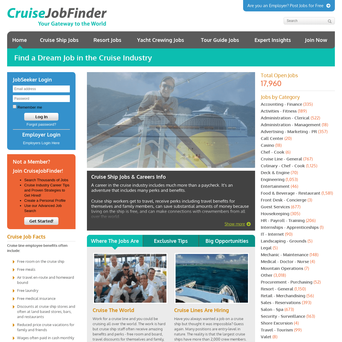 Cruise Ship Job Experts - Latest Job Listings | CruiseJobFinder