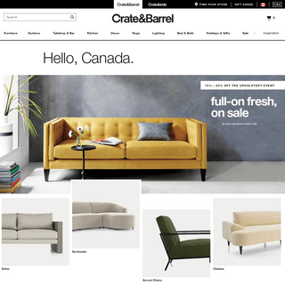 Furniture, Home Decor and Wedding Registry | Crate and Barrel