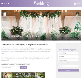 Modern Wedding - Everything you need to plan your wedding!