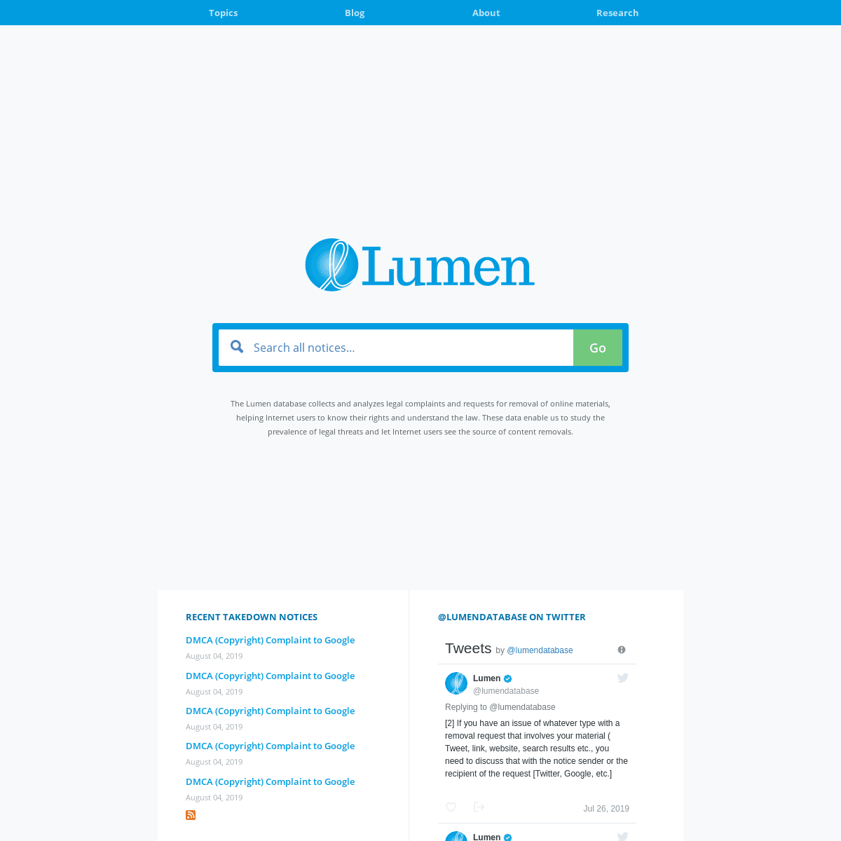 A complete backup of lumendatabase.org