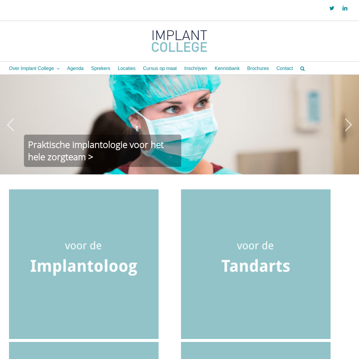 Implant College – cursussen en lezingen over implantologie